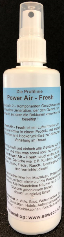 P-125-4    Power Air - Fresh, der ultimative Geruchsvernichter, Set mit 4 Pumpsprays à 125 ml Kopie