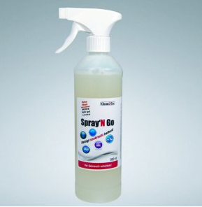 Universalreiniger Spray'N Go, der Sprüh-Gel haftet sogar an senkrechten Flächen